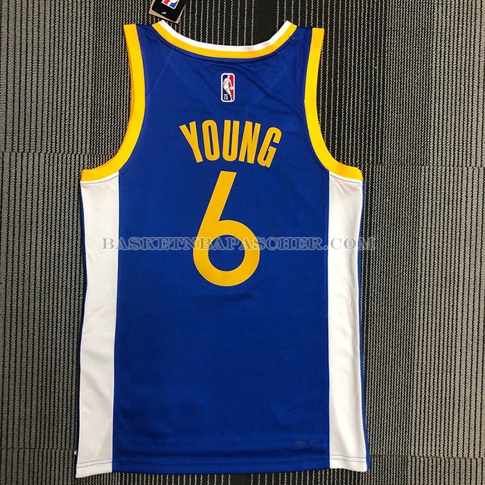 Maillot Golden State Warriors Nick Young NO 6 Icon Bleu